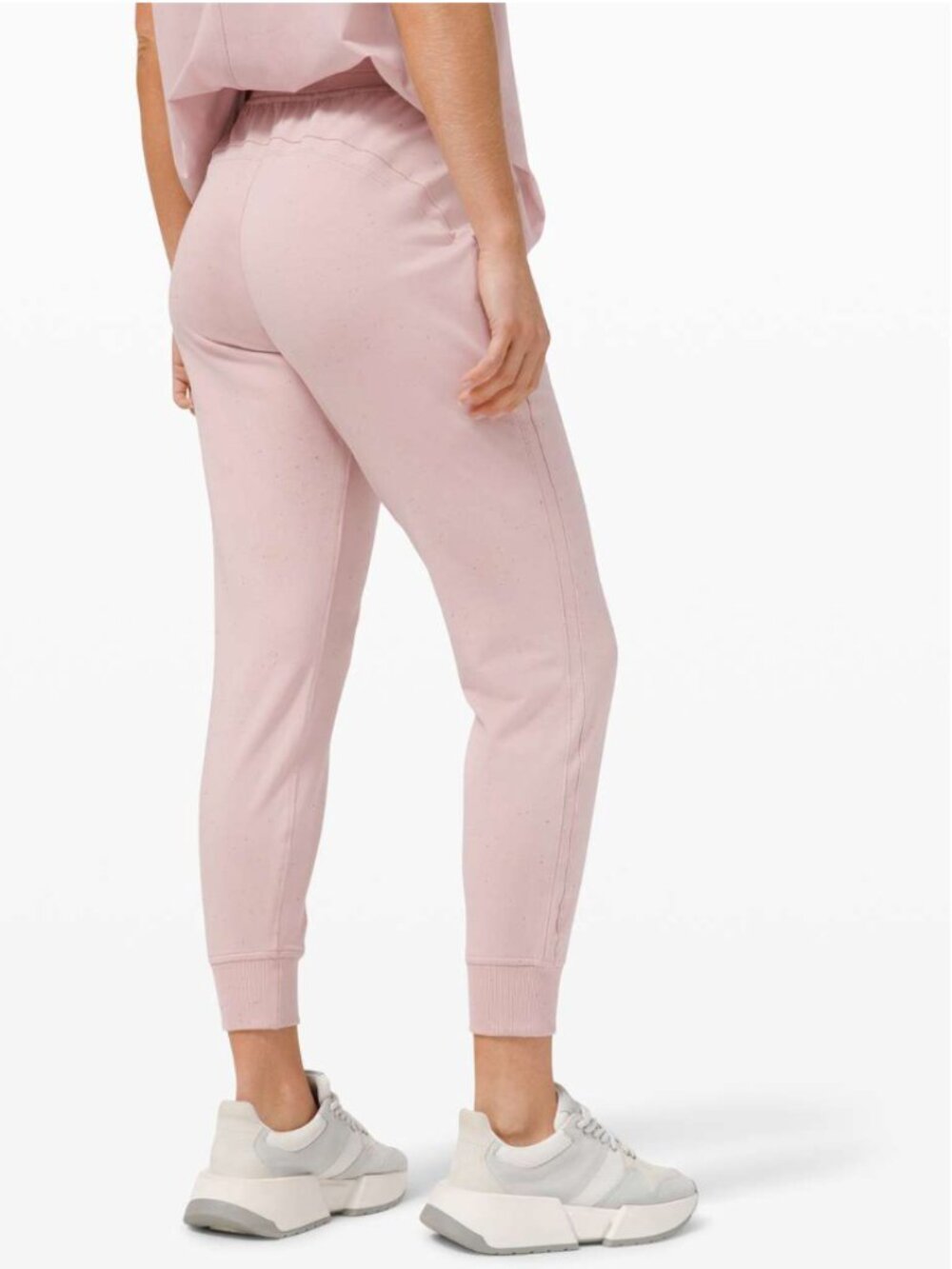 Lululemon LA Warm Down High-Rise Jogger Pink Berry Size 6 Cotton Terry Lounge Sw